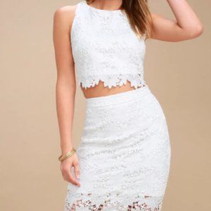 White Two-Piece Dress